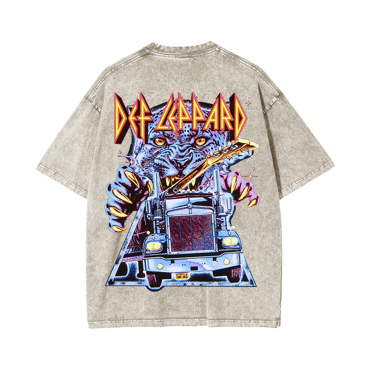 Vintage Def Leppard Unisex Washed T-shirt