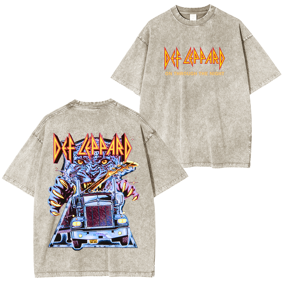 Vintage Def Leppard Unisex Washed T-shirt