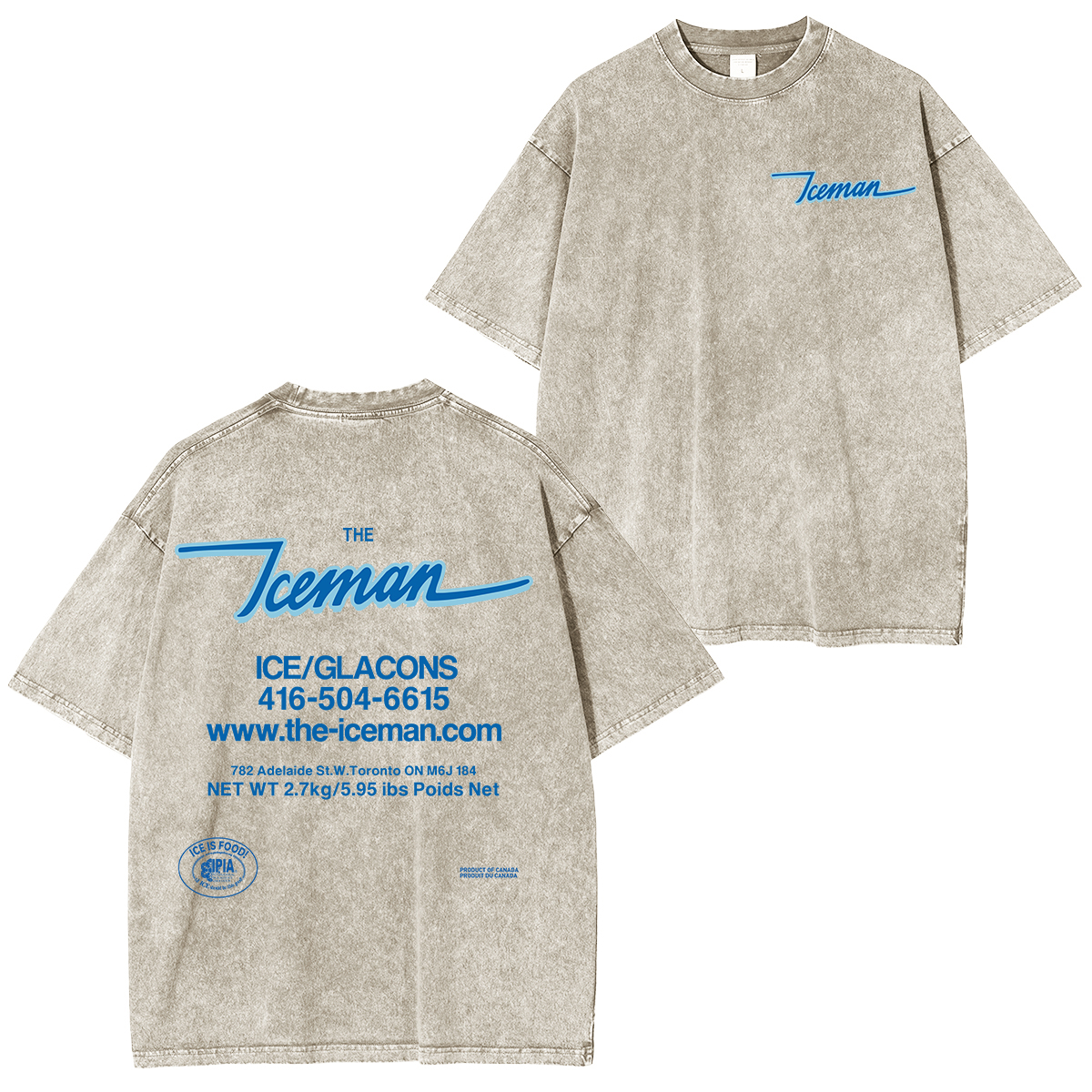Iceman Washed Unisex T-Shirt