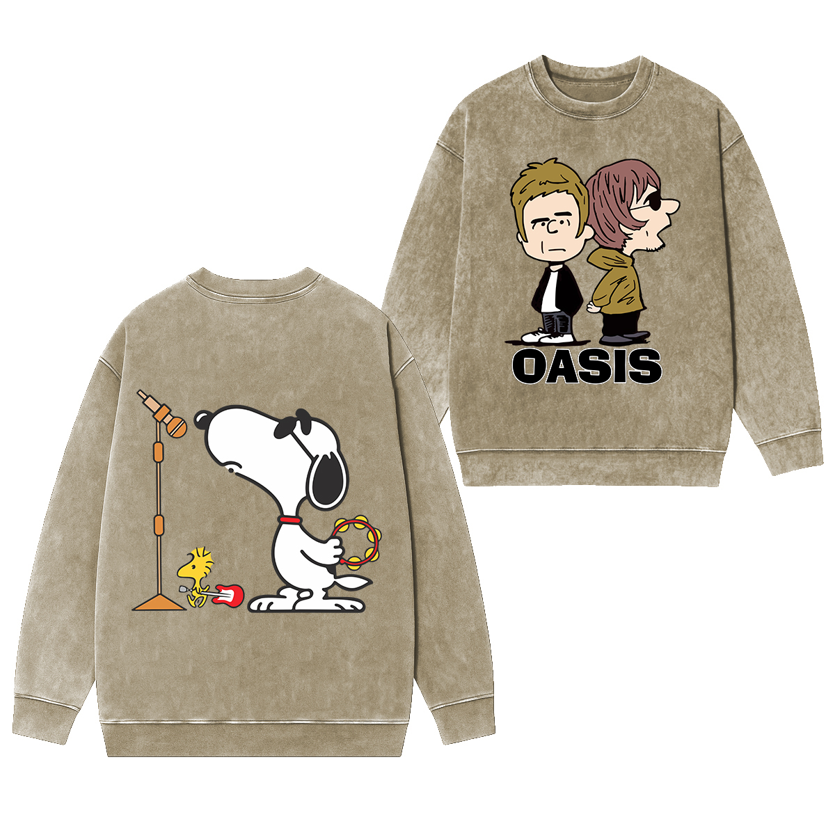 So cute OASIS Washed Unisex Crewneck Sweatshirt