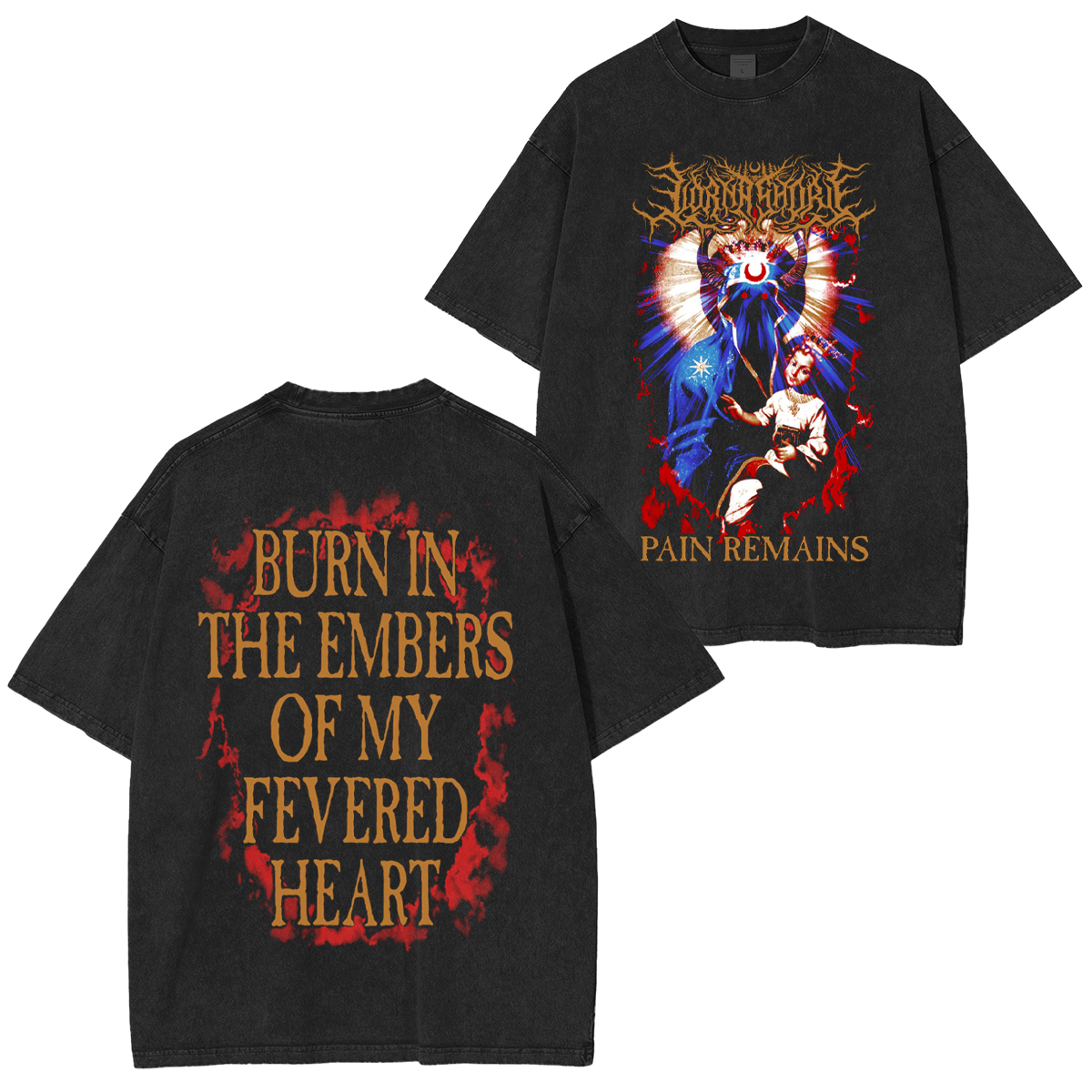 Lorna Shore - Burn In The Embers Washed Unisex T-Shirt