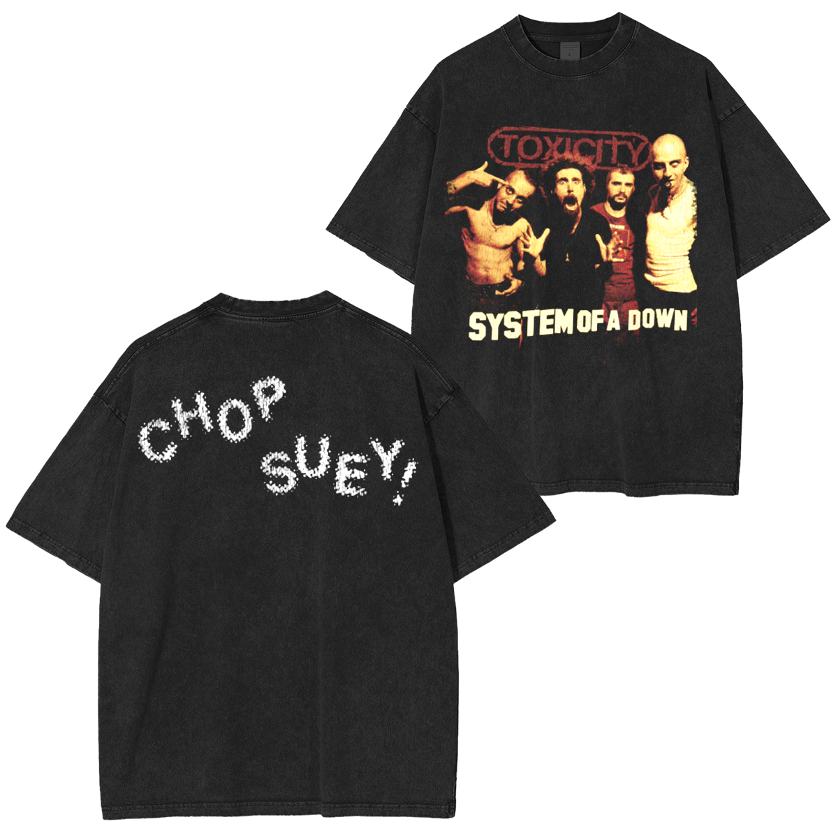 System of a Down Custom Vintage Washed Unisex T-Shirt