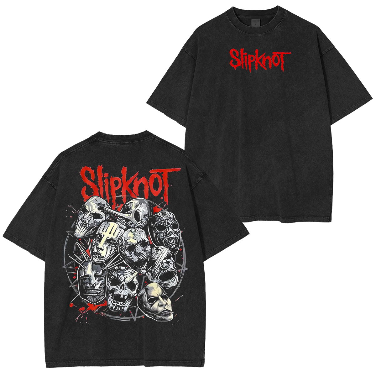 Slipknot Fist Skull Washed Unisex T-Shirt