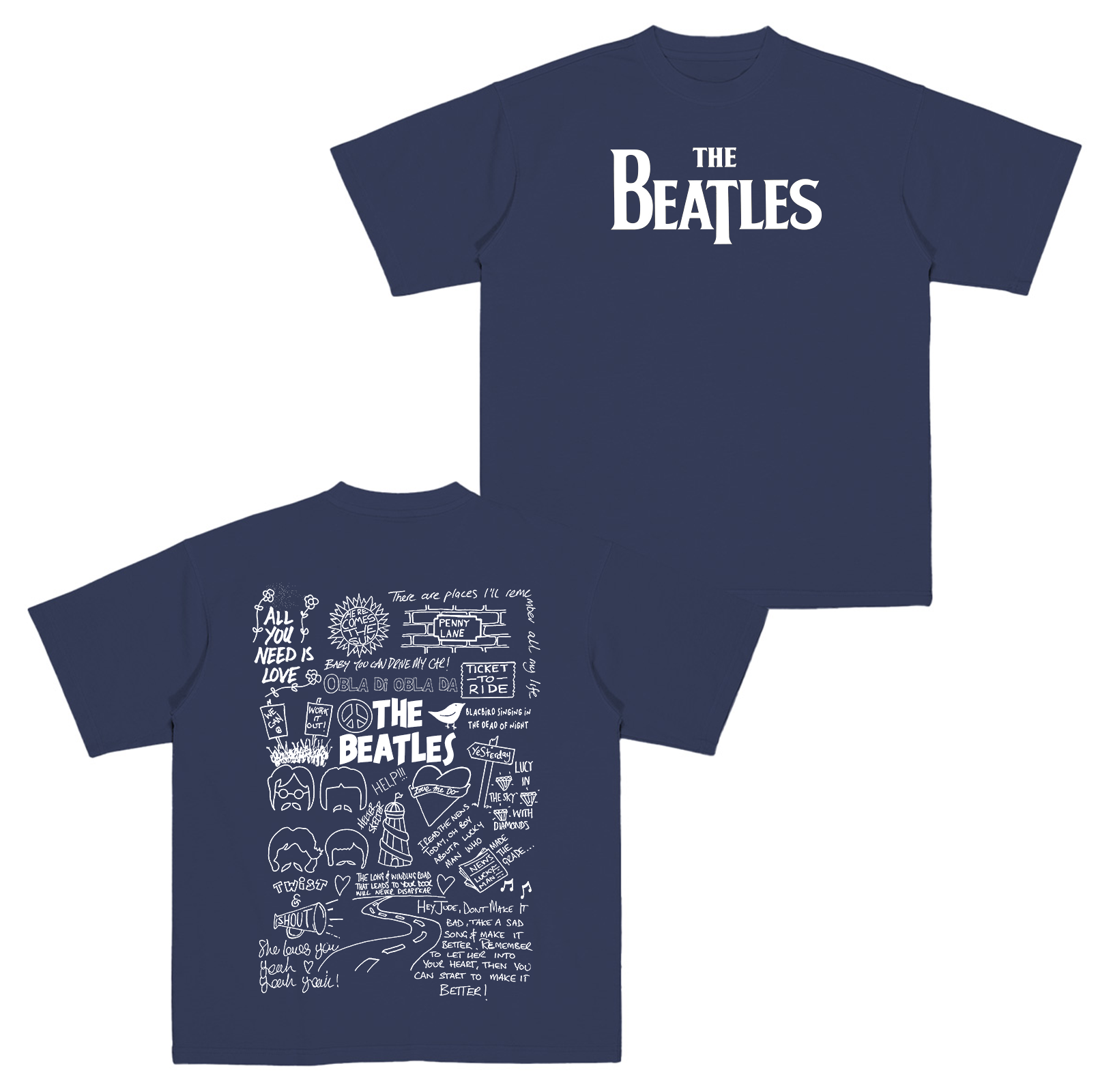 The Beatles Cotton Unisex T-shirt