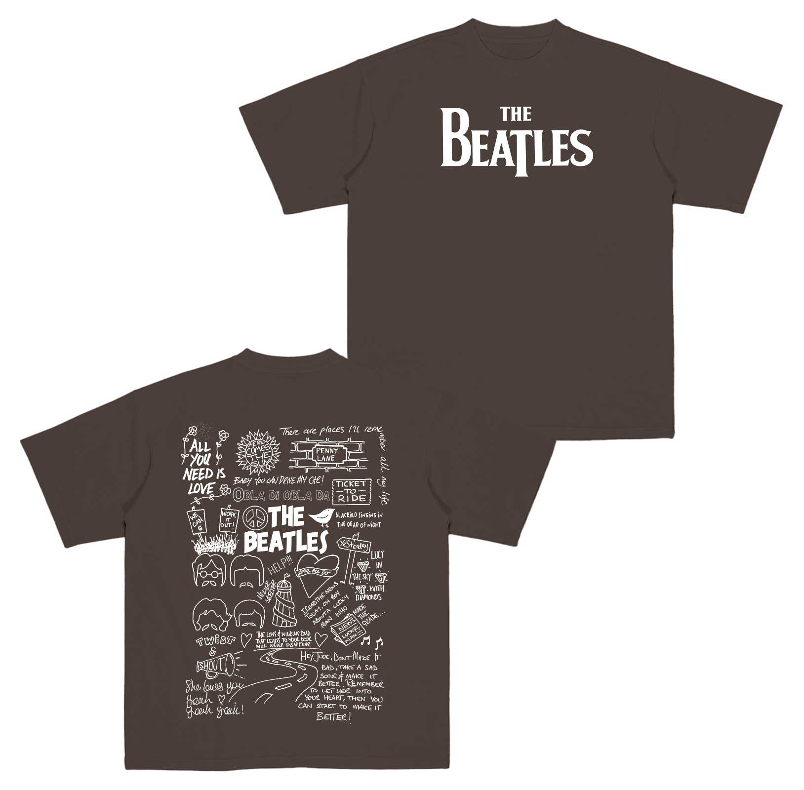 The Beatles Cotton Unisex T-shirt