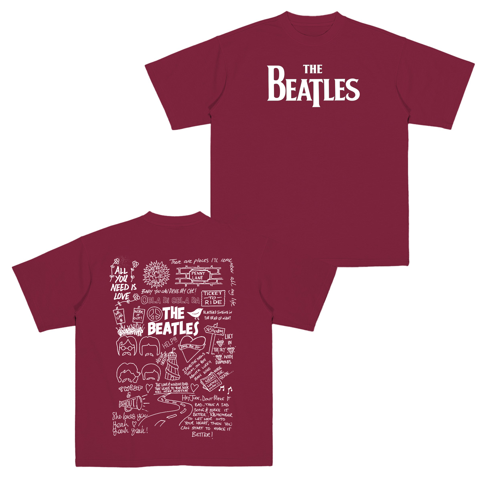 The Beatles Cotton Unisex T-shirt