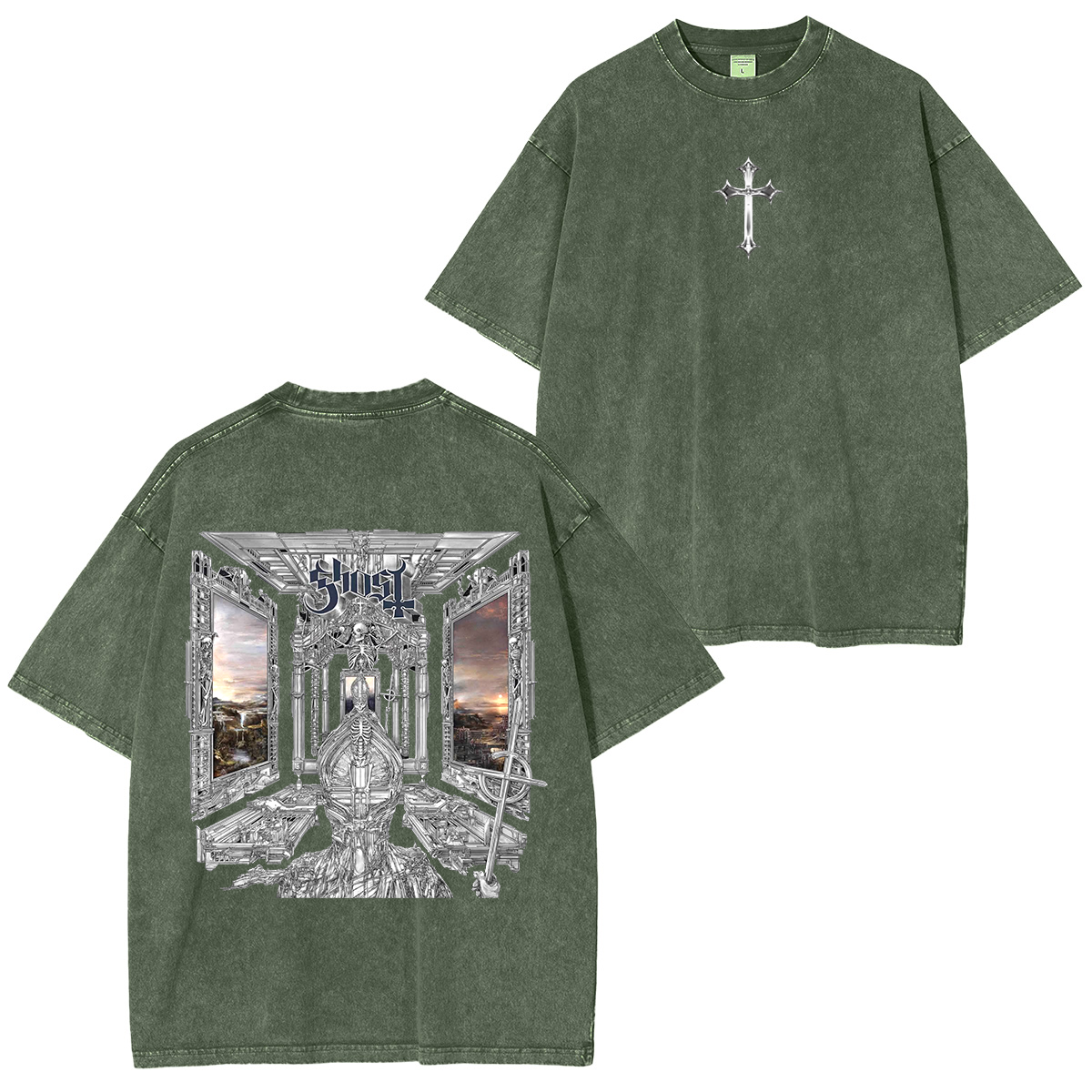 Ghost Band album Washed Unisex T-Shirt