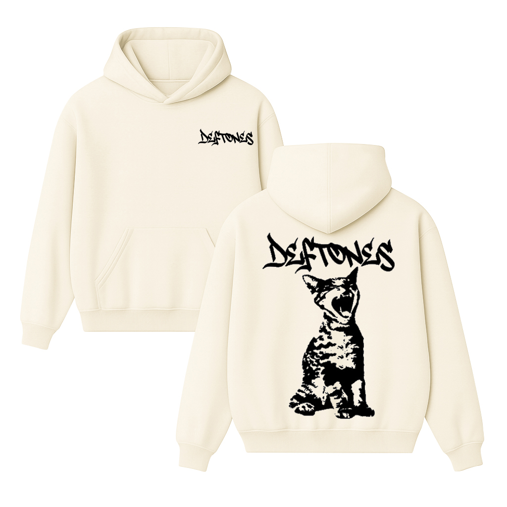 Deftones Cat Unisex Cotton Hoodie