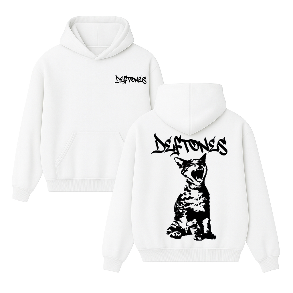 Deftones Cat Unisex Cotton Hoodie