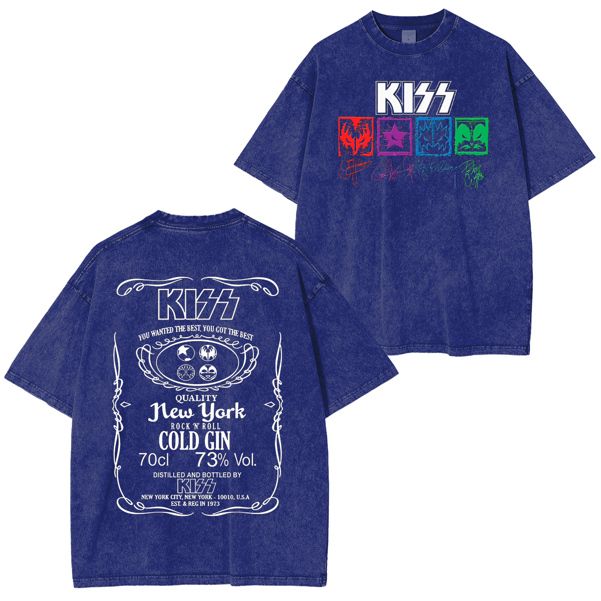 KISS Band Washed Unisex T-Shirt