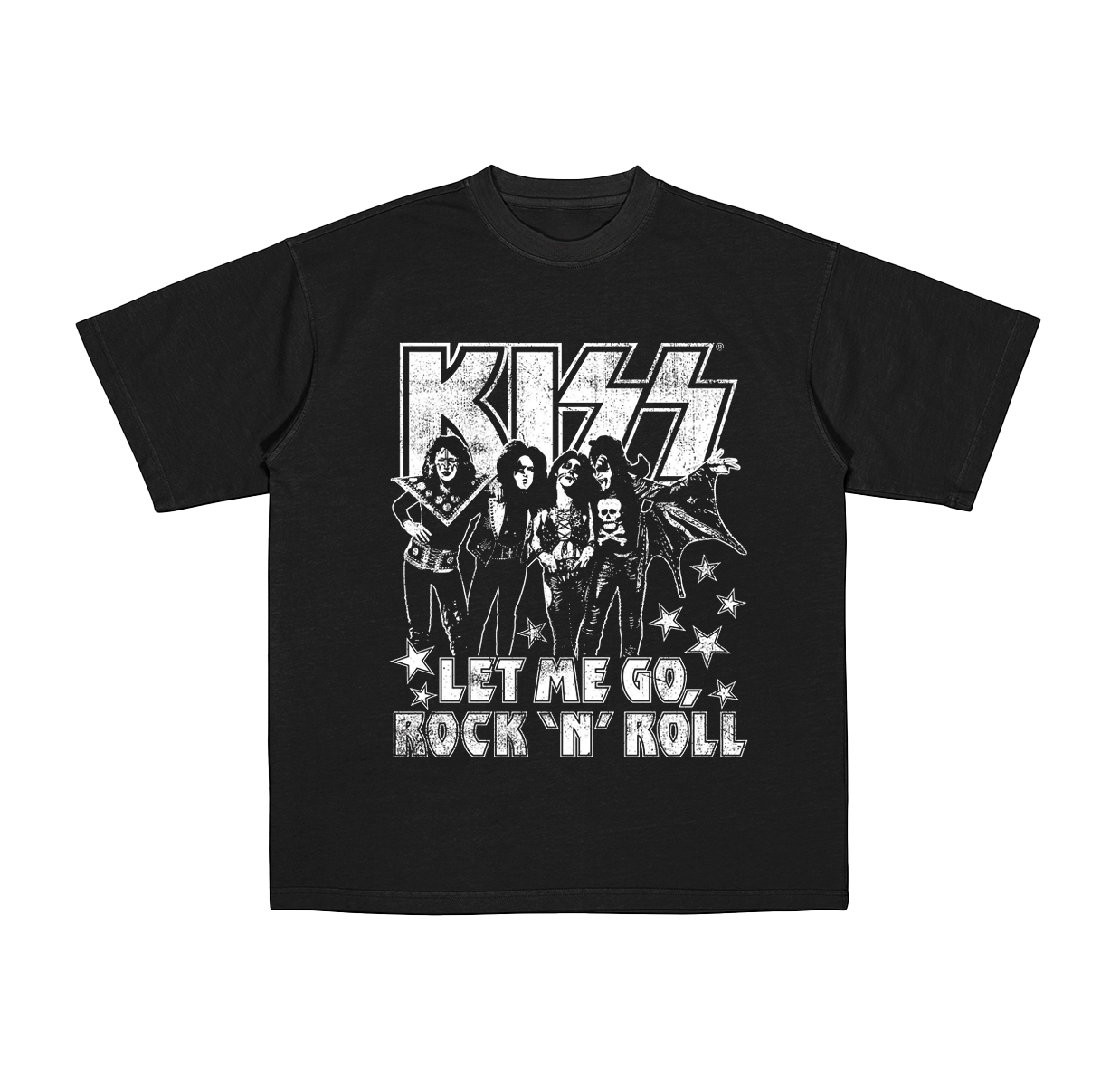 Let Me Go Rock 'N' Roll Kiss Cotton Unisex T-shirt