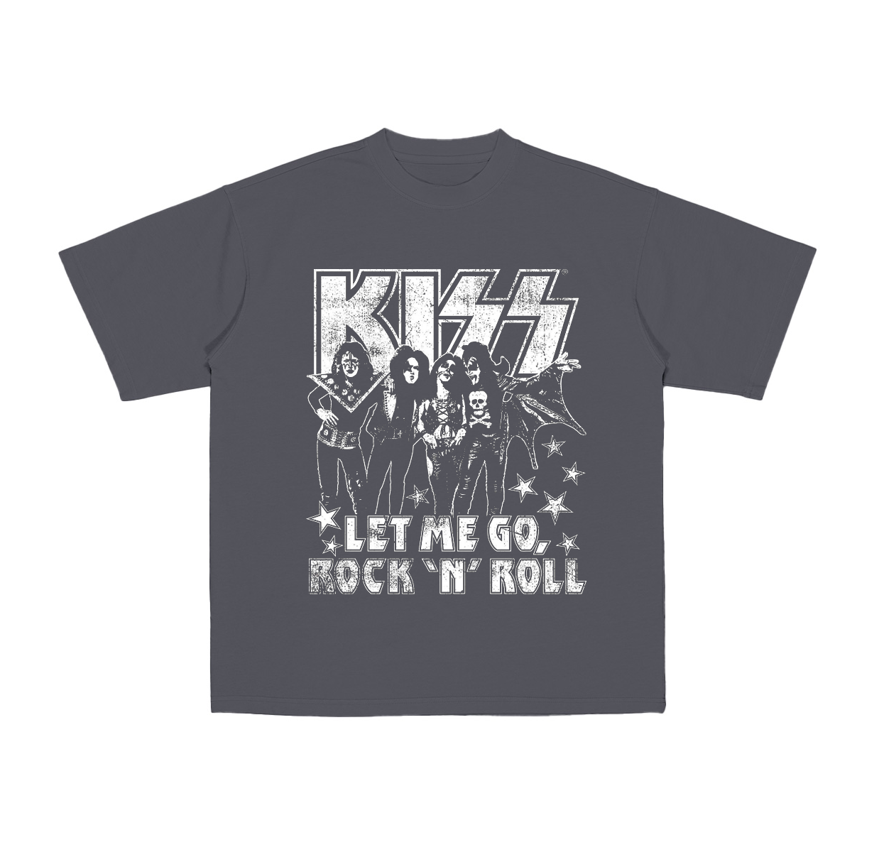 Let Me Go Rock 'N' Roll Kiss Cotton Unisex T-shirt
