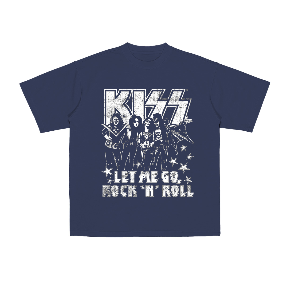 Let Me Go Rock 'N' Roll Kiss Cotton Unisex T-shirt