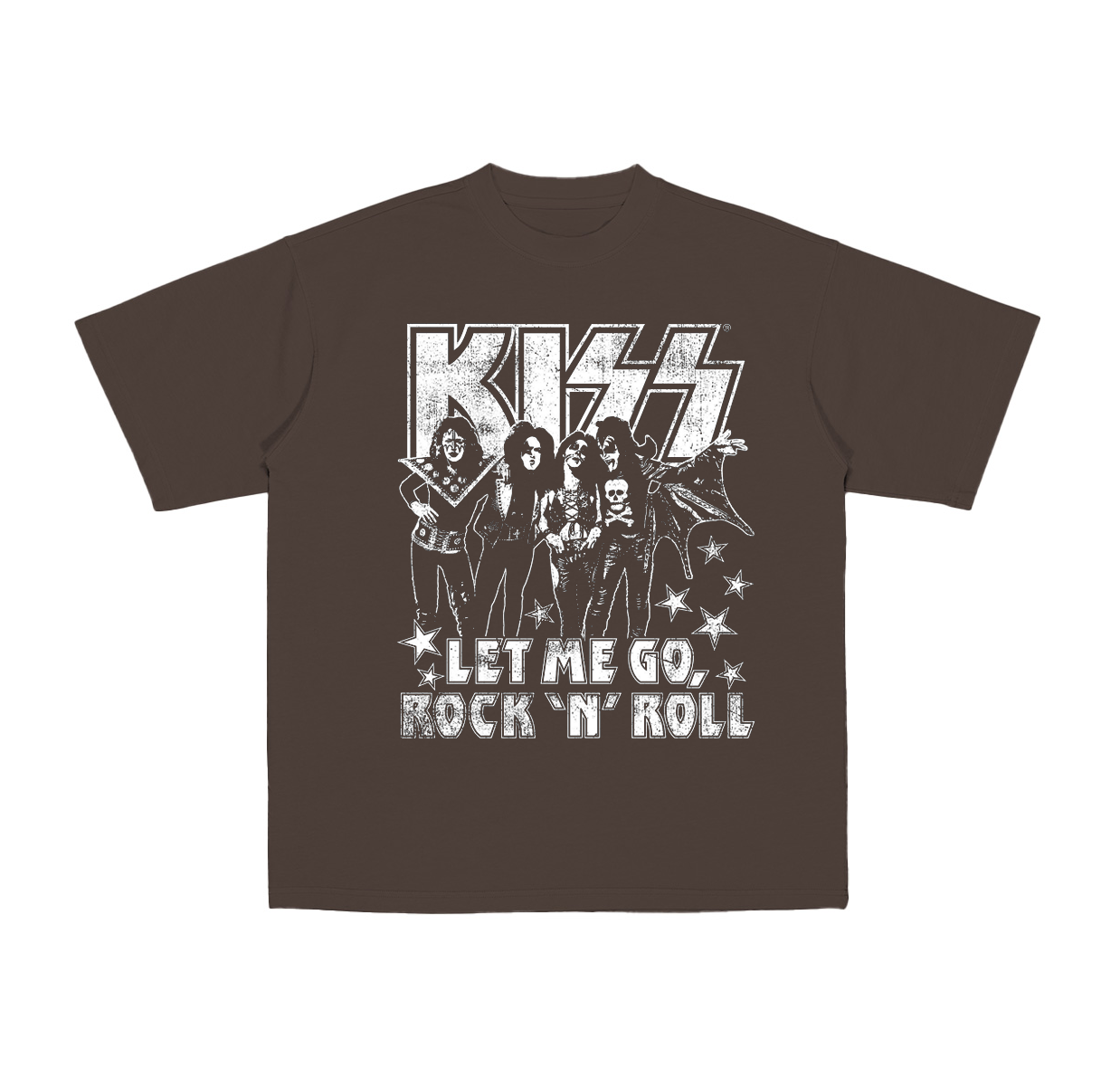 Let Me Go Rock 'N' Roll Kiss Cotton Unisex T-shirt