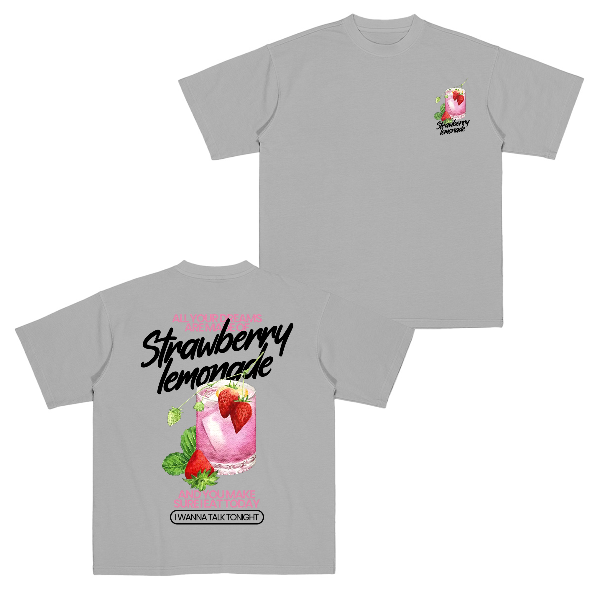 All your dreams are made of strawberry lemonade,Oasis Cotton Unisex T-shirt