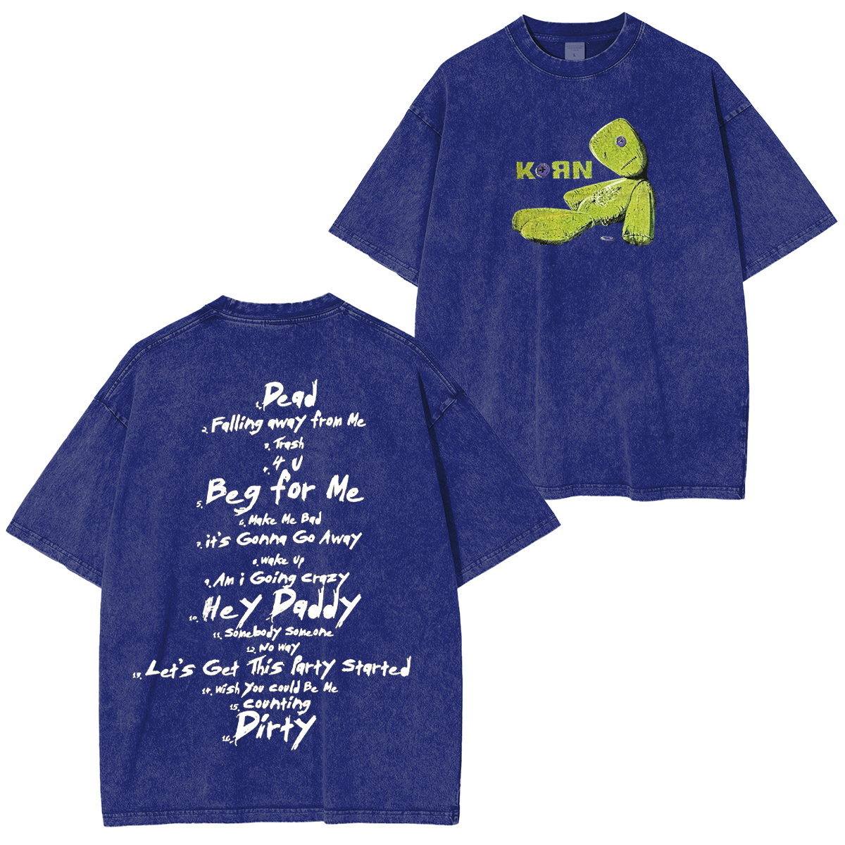 Korn Issues Tracklist Washed Unisex T-Shirt