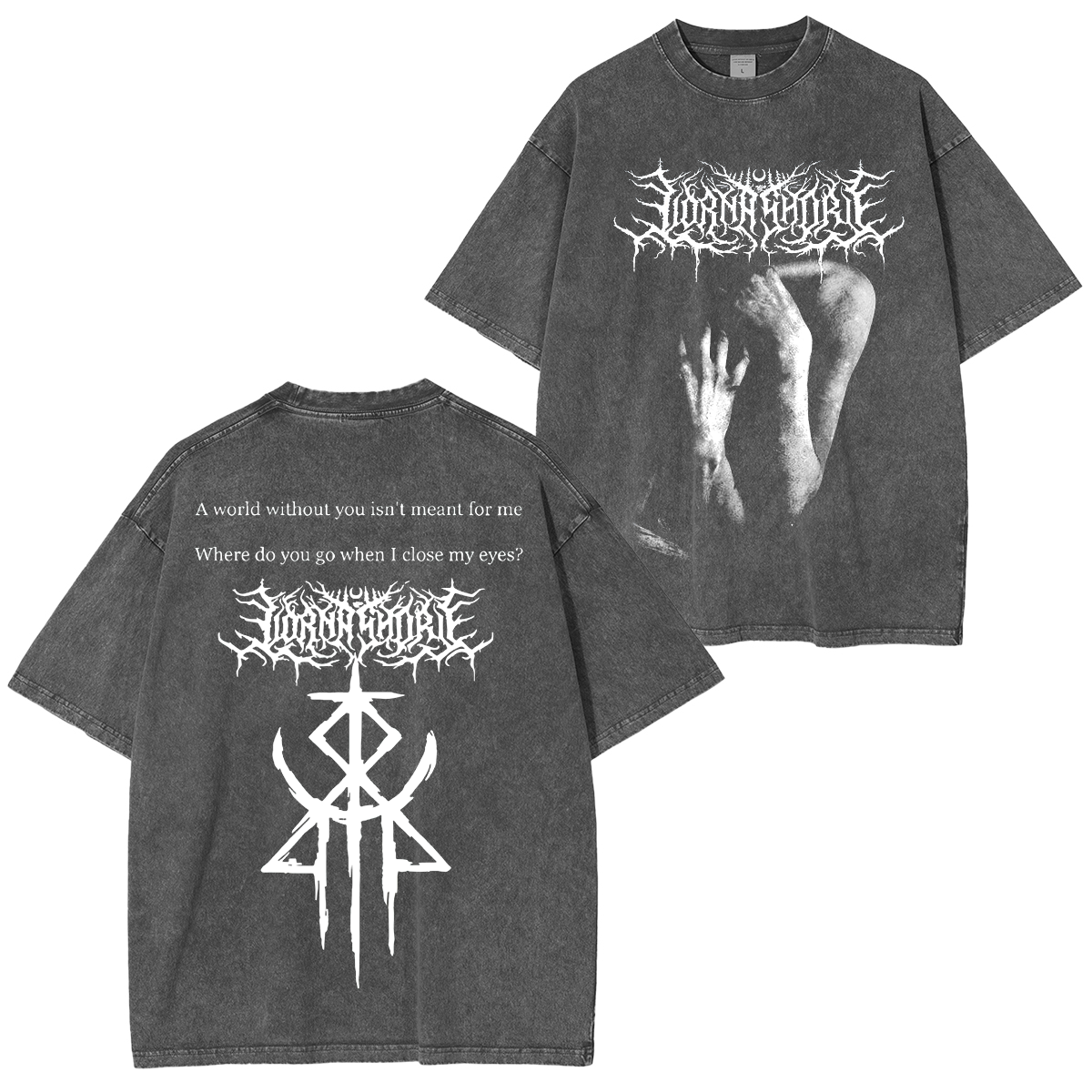 Dancing Like Flames,Lorna Shore Band Washed Unisex T-Shirt