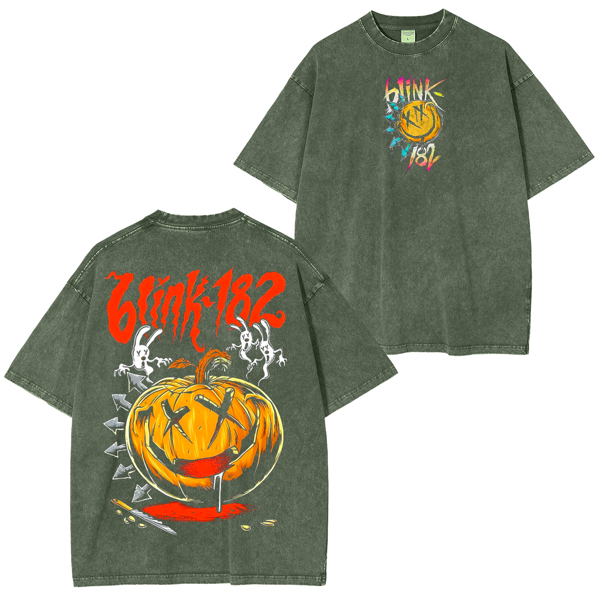Blink 182  Halloween Washed Unisex T-Shirt