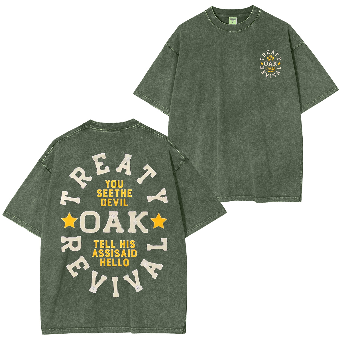 Treaty Oak Revival Band,Country Rock Band  Washed Unisex T-Shirt