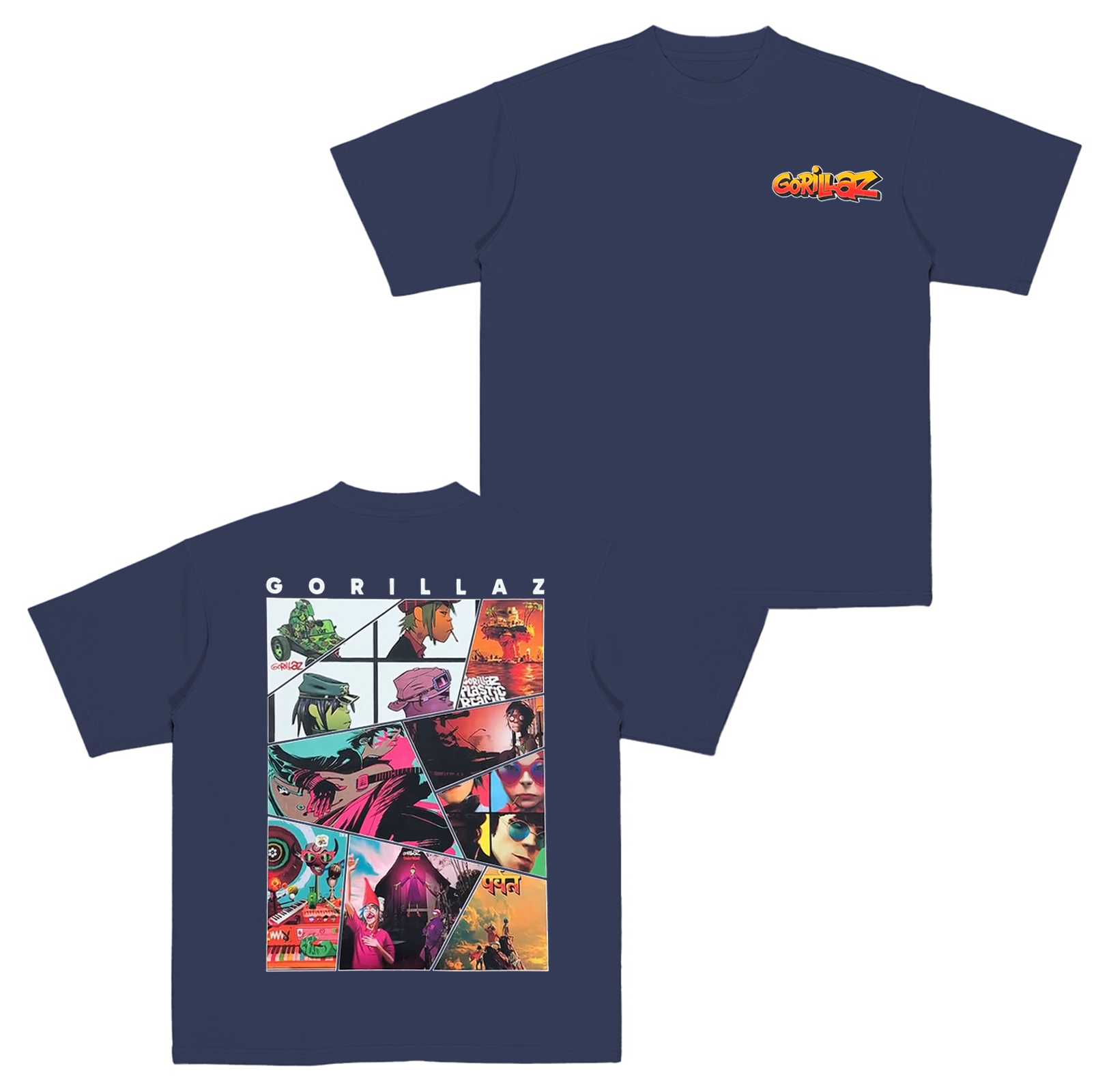 Gorillaz, Rock Music Cotton Unisex T-shirt