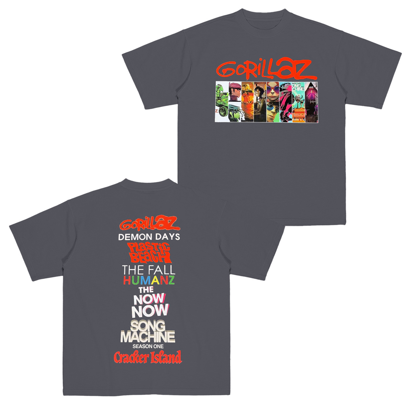 Gorillaz 2 Sides Albums Music Cotton Unisex T-shirt