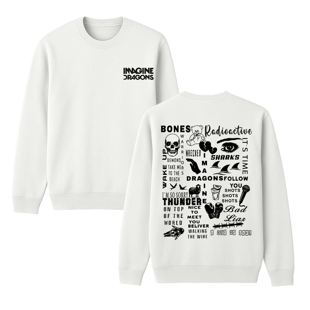 Imagine Dragons Tour Unisex Cotton Creneck Sweatshirt