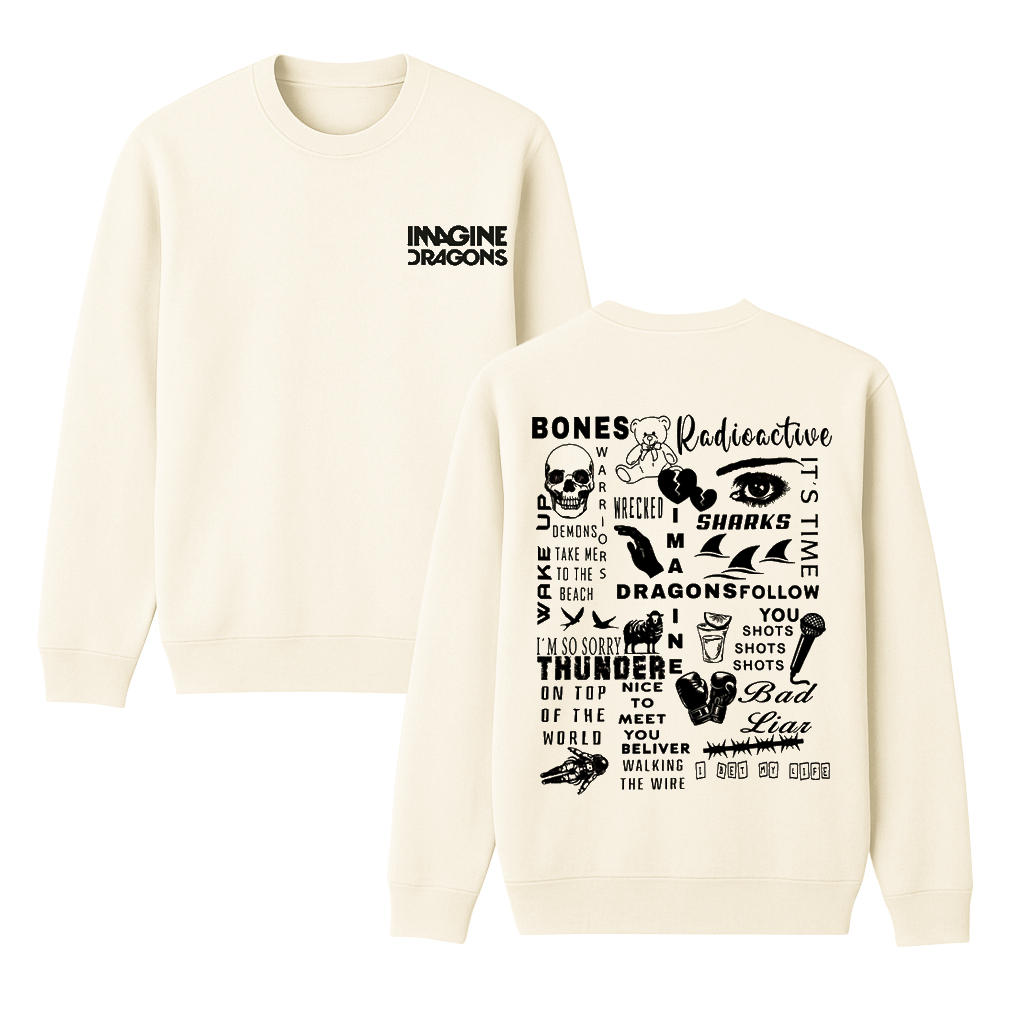 Imagine Dragons Tour Unisex Cotton Creneck Sweatshirt