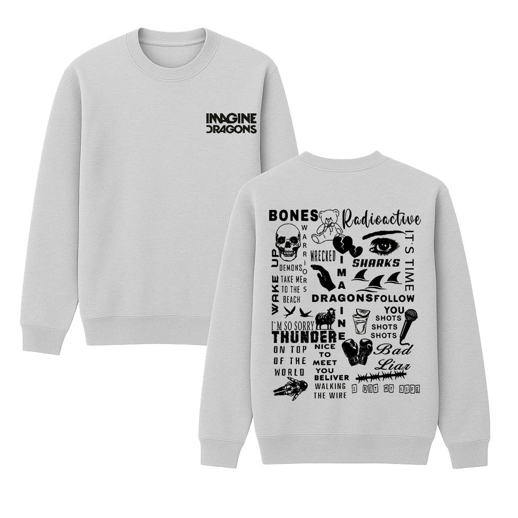 Imagine Dragons Tour Unisex Cotton Creneck Sweatshirt