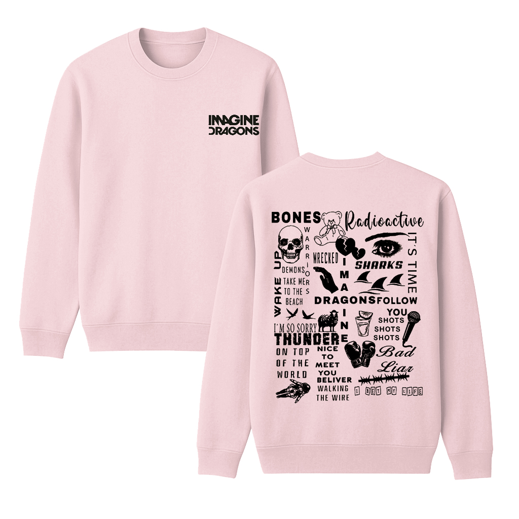 Imagine Dragons Tour Unisex Cotton Creneck Sweatshirt