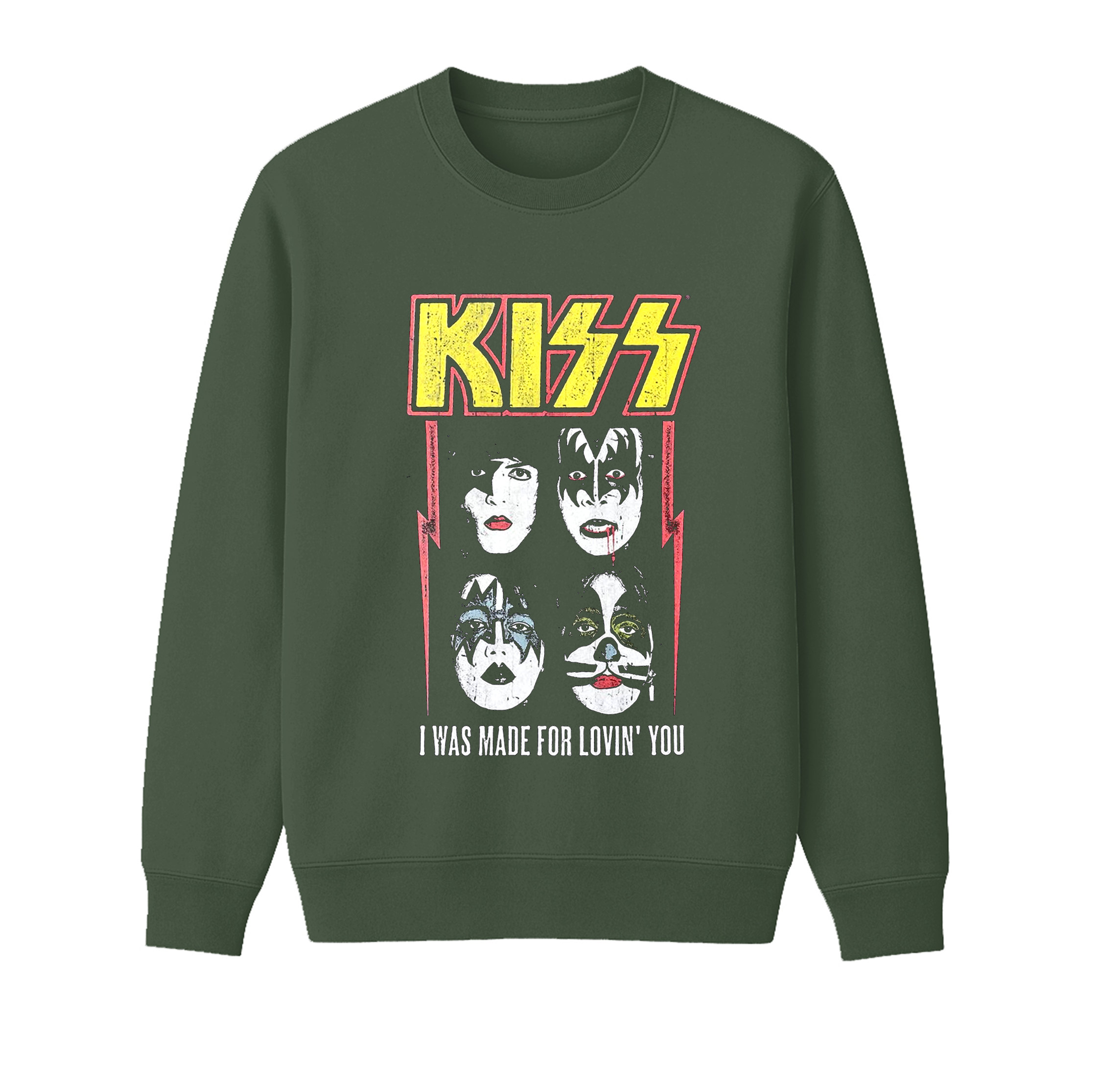 KISS Band Unisex Cotton Creneck Sweatshirt