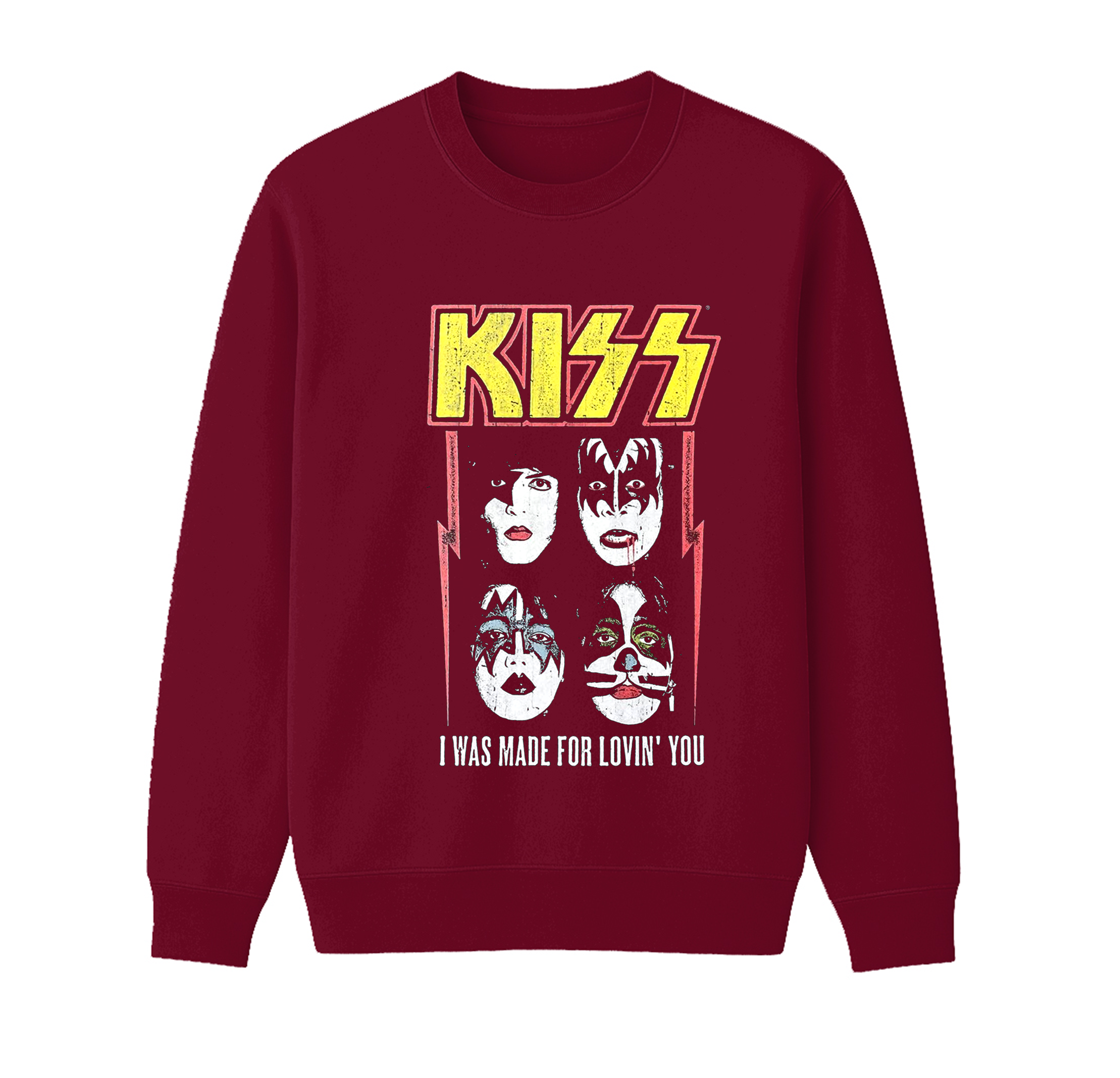 KISS Band Unisex Cotton Creneck Sweatshirt