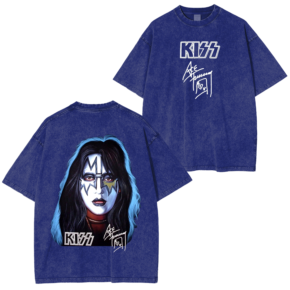 Ace Frehley Kiss Band Washed Unisex T-Shirt