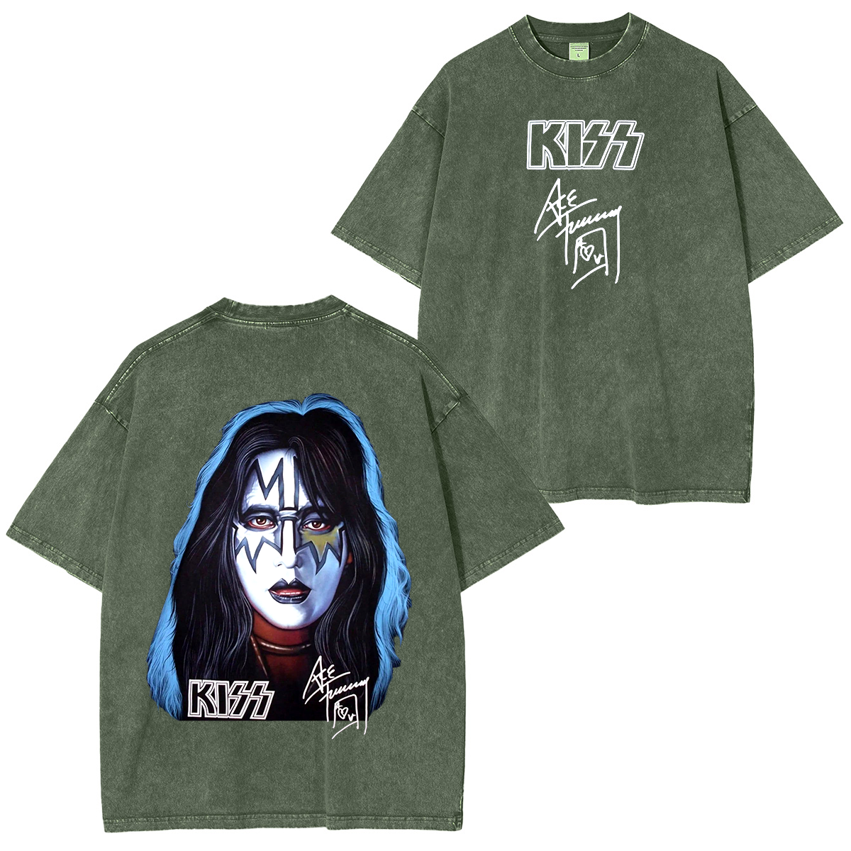 Ace Frehley Kiss Band Washed Unisex T-Shirt