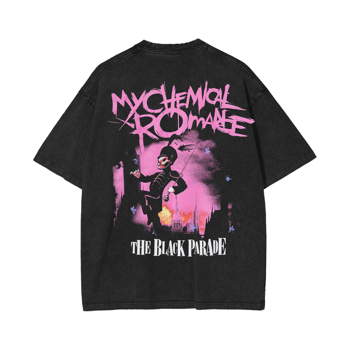 My Chemical Romance , MCR Parade March Rock Band Washed Unisex T-Shirt