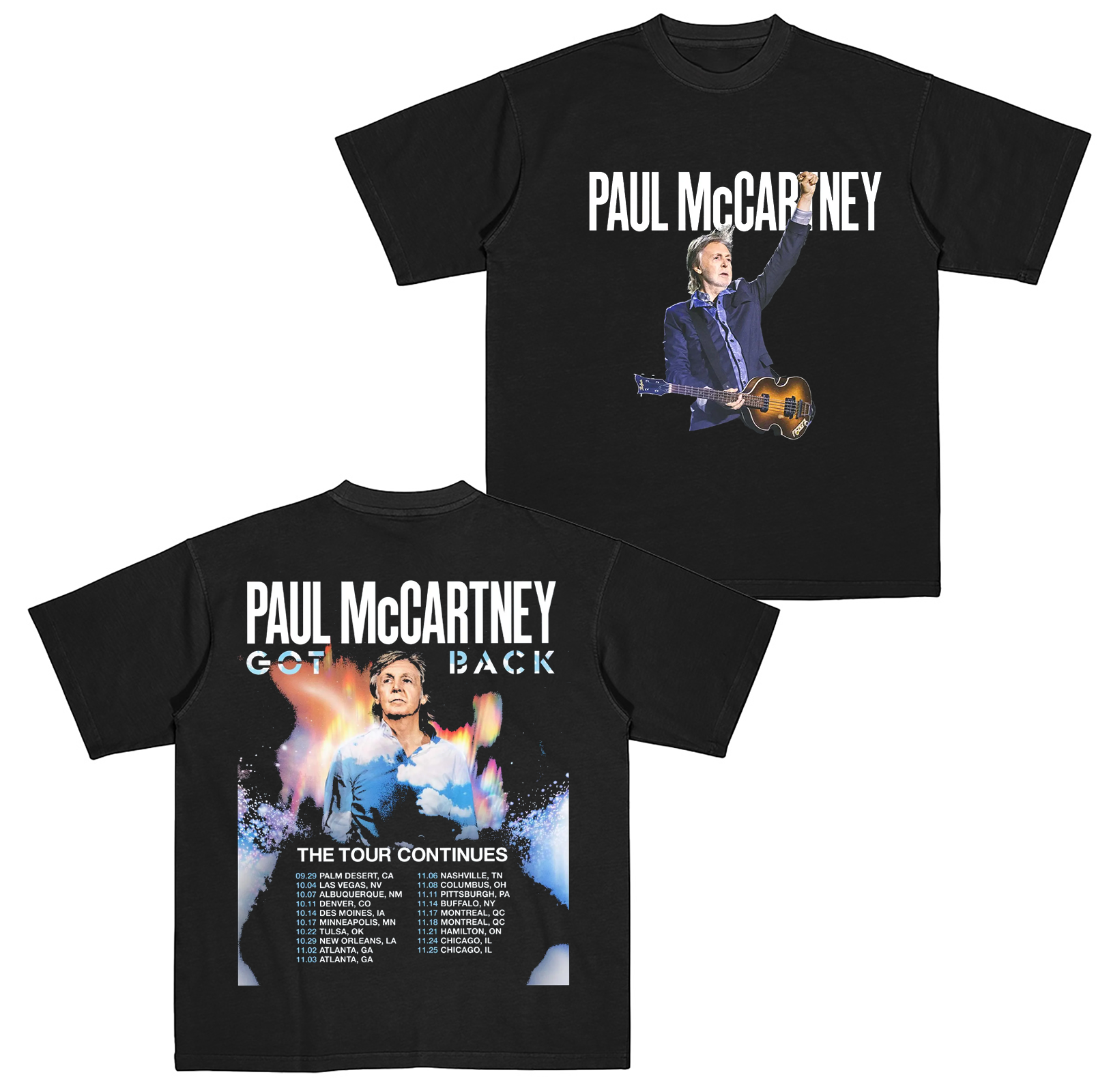 Paul McCartney Tour,The Beatles Fan Gift Cotton Unisex T-shirt