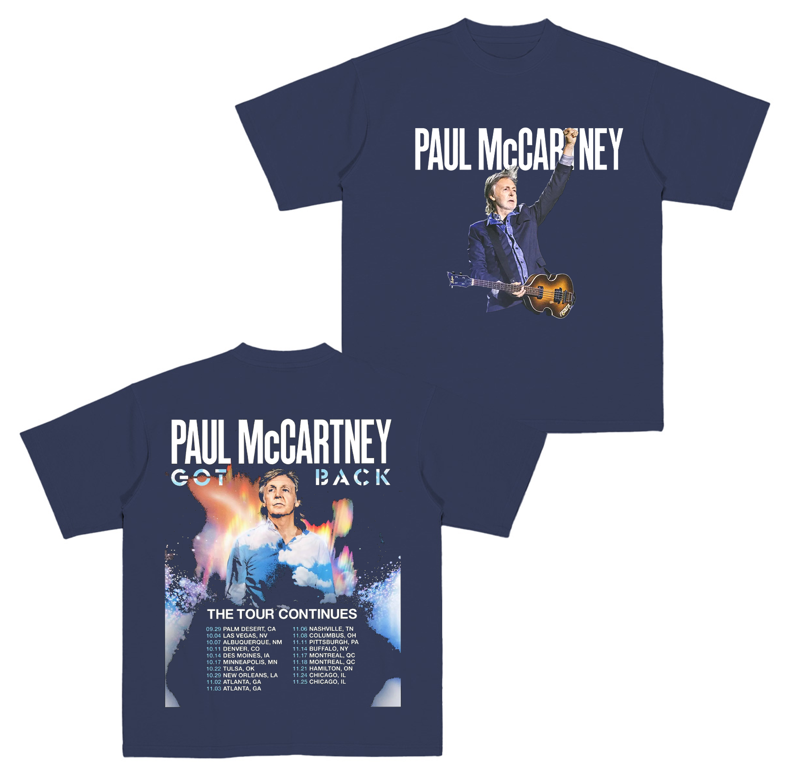 Paul McCartney Tour,The Beatles Fan Gift Cotton Unisex T-shirt