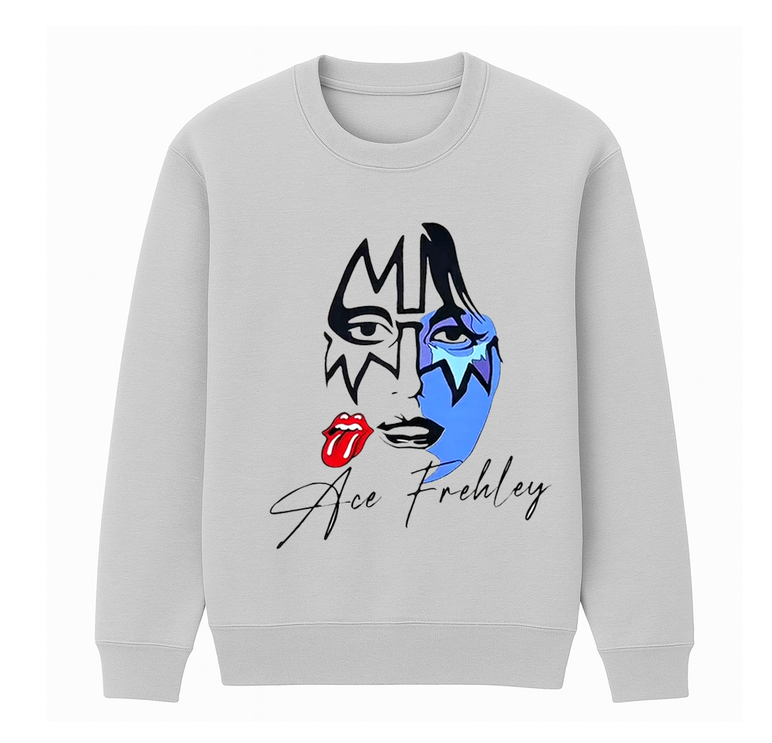 Ace Frehley Memorial Kiss Band Unisex Cotton Creneck Sweatshirt