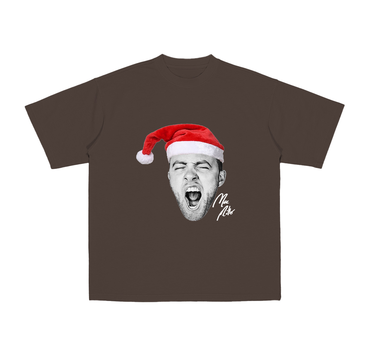 NEW Santa Christmas Mac Miller Big Face Signature  Cotton Unisex T-shirt