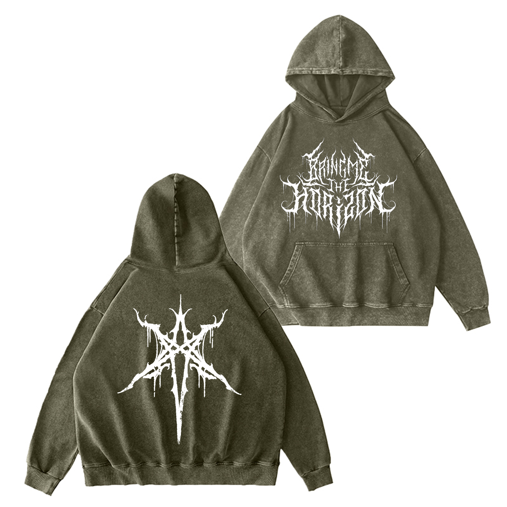 Bring Me The Horizon Unisex Washed Hoodie