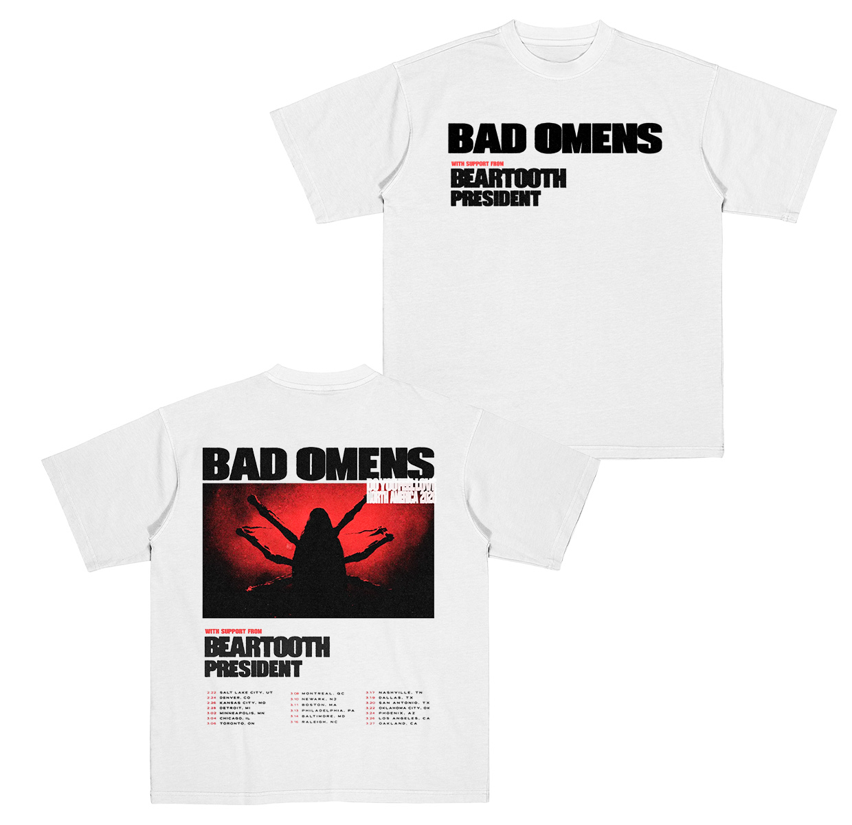 Bad Omens NORTH AMERICA 2026 Tour Cotton Unisex T-shirt