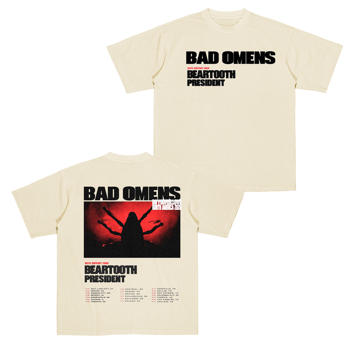 Bad Omens NORTH AMERICA 2026 Tour Cotton Unisex T-shirt