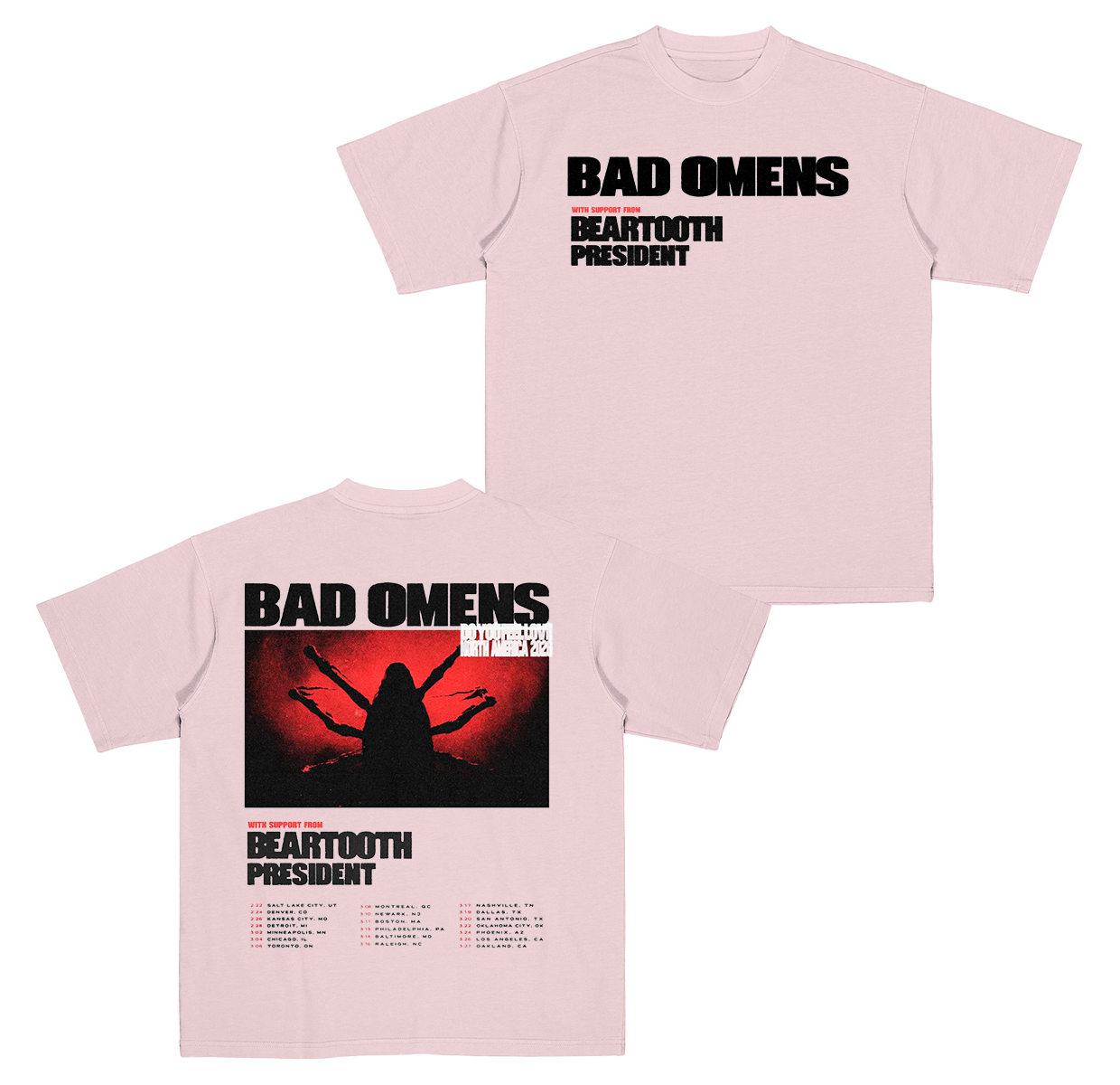 Bad Omens NORTH AMERICA 2026 Tour Cotton Unisex T-shirt