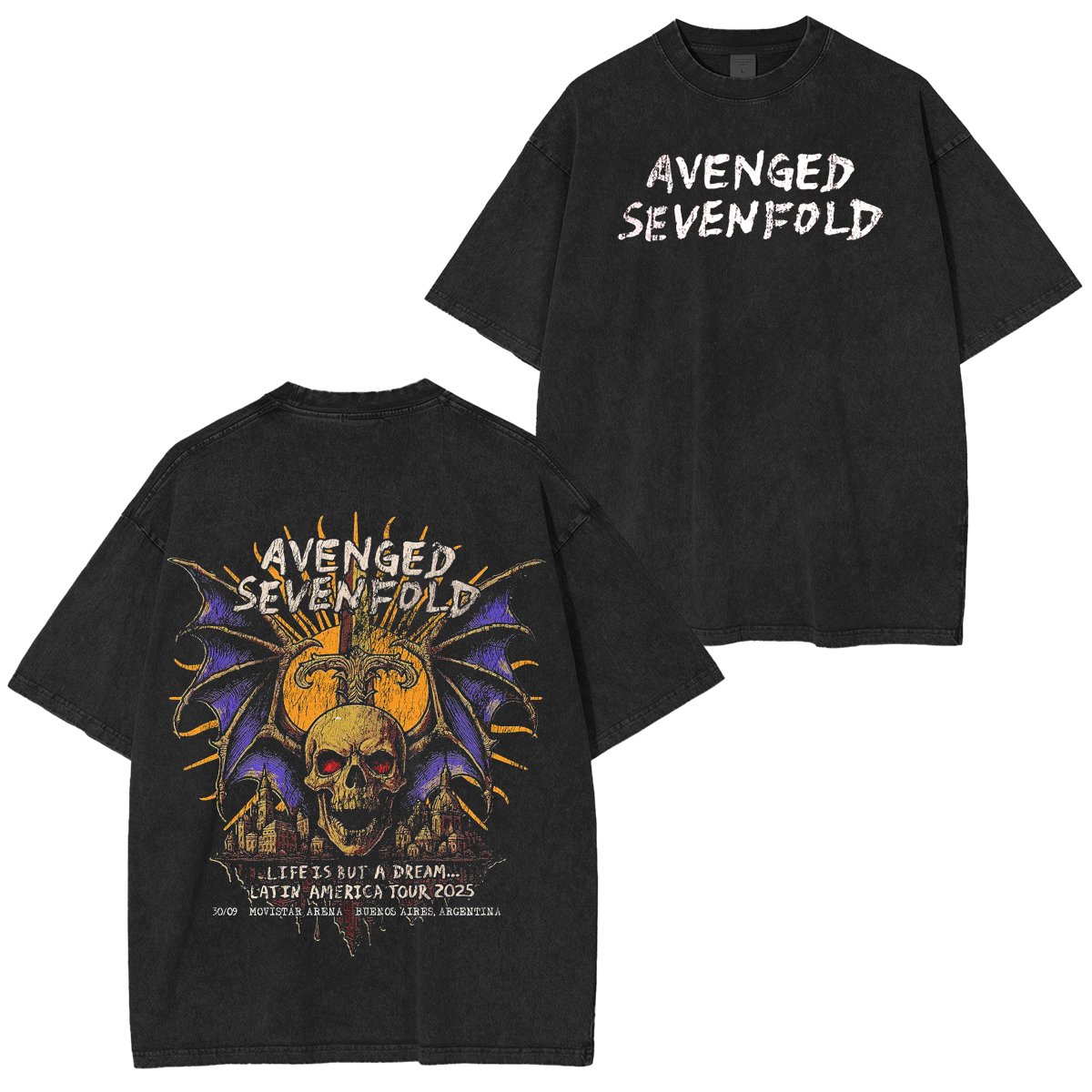 Avenged Sevenfold Washed Unisex T-Shirt