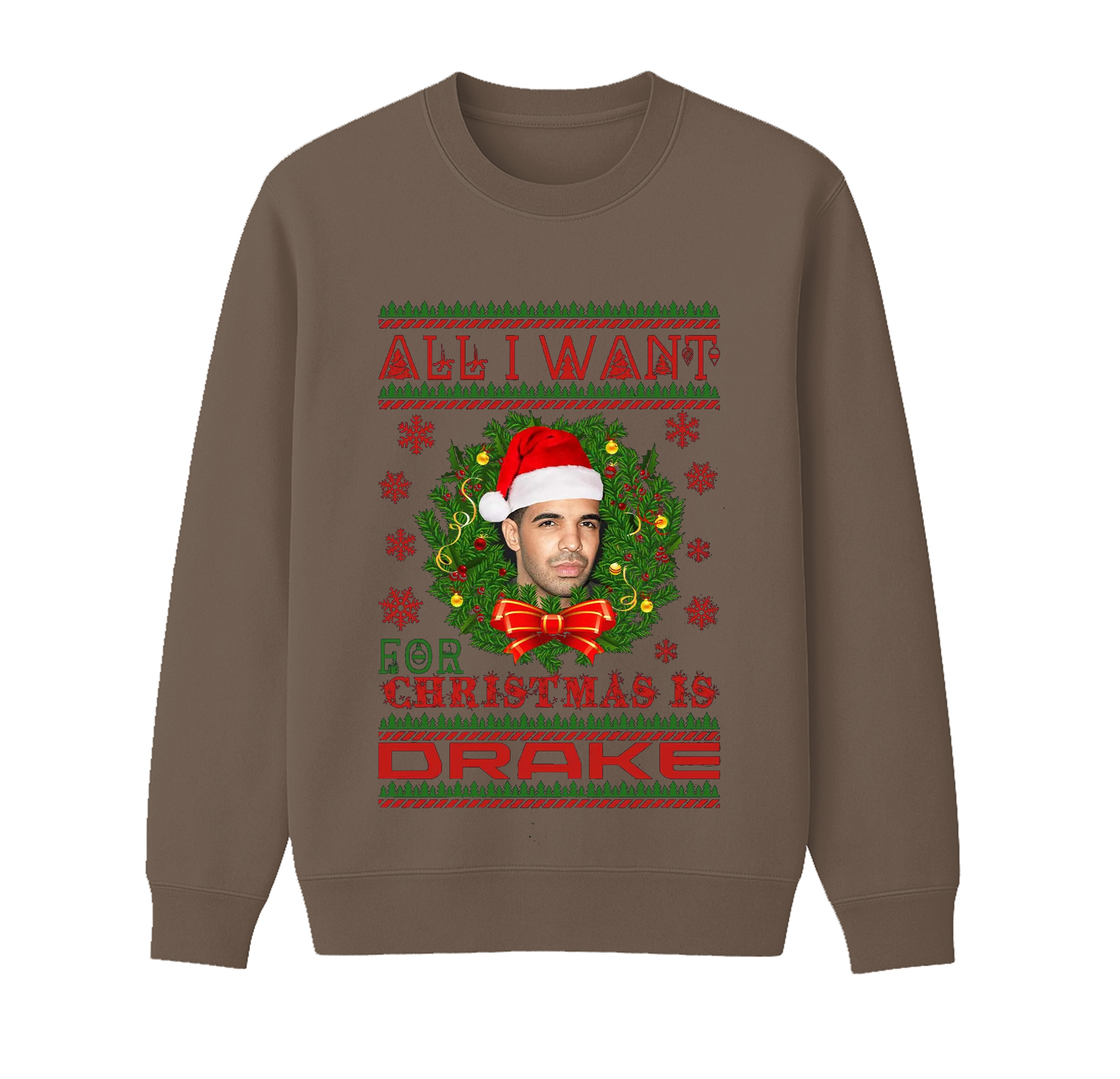 All I Want for Christmas is Drake Jumpe Unisex Cotton Creneck Sweatshirt
