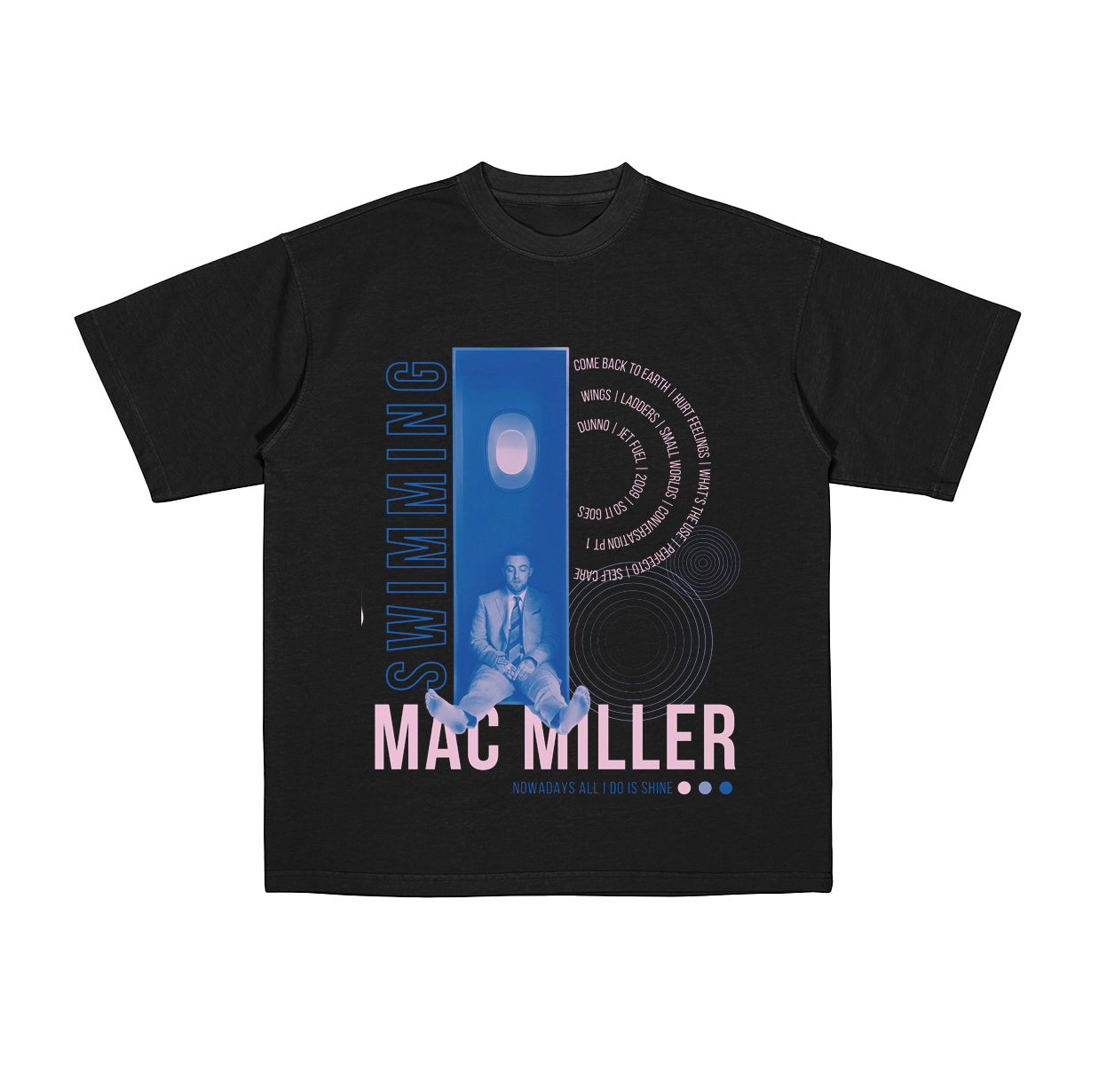 Swimming Miller Album Cotton Unisex T-shirt
