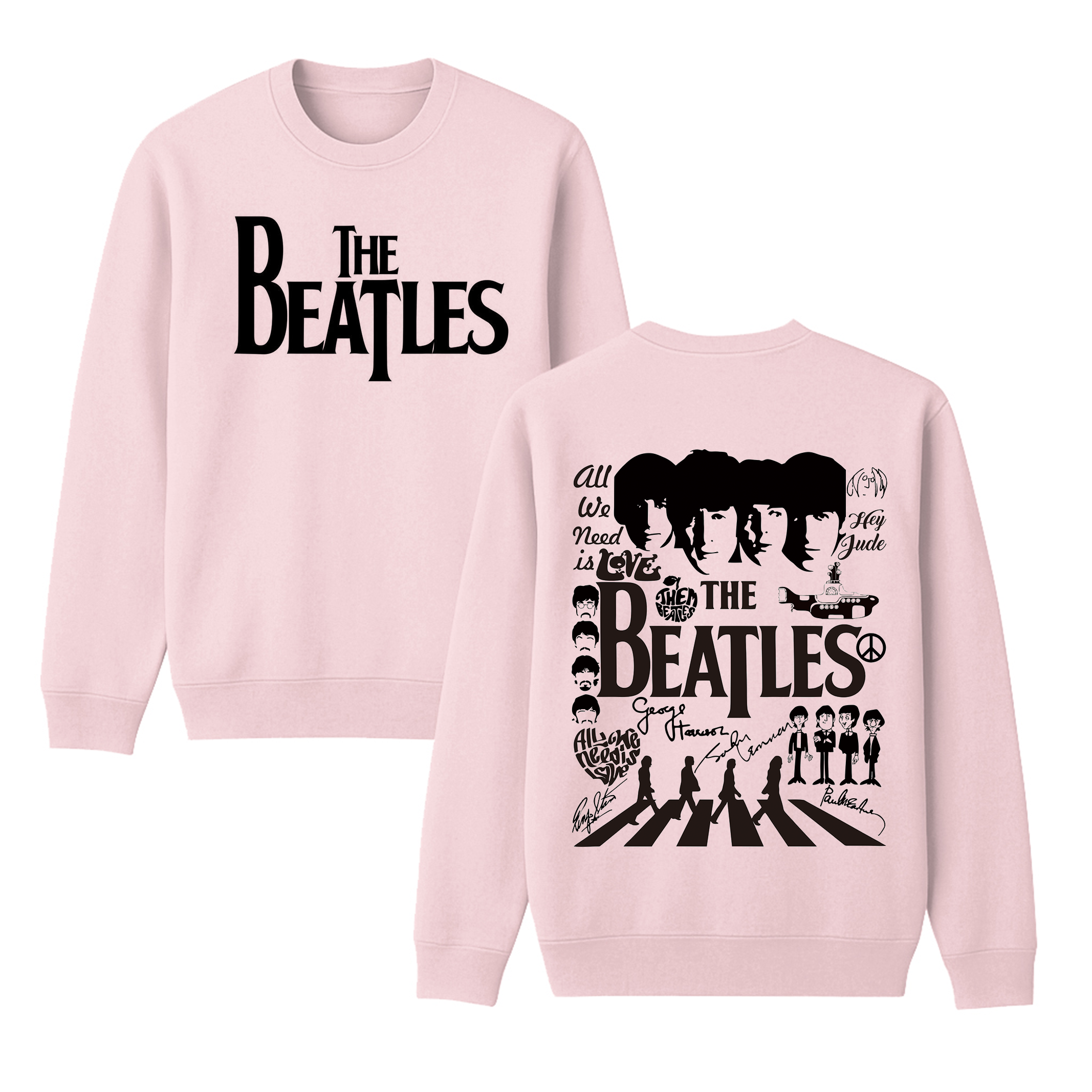 The Beatles Fans Unisex Cotton Creneck Sweatshirt