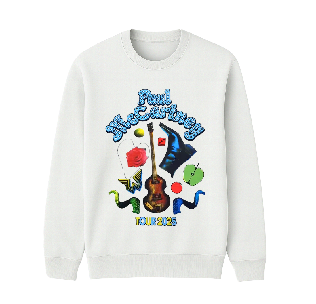 Paul McCartney 2025 Tour  Unisex Cotton Creneck Sweatshirt
