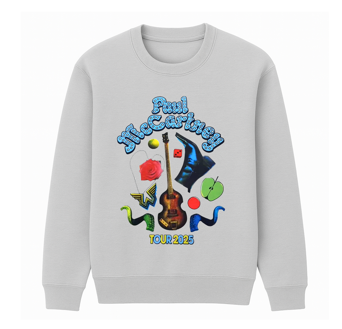 Paul McCartney 2025 Tour  Unisex Cotton Creneck Sweatshirt