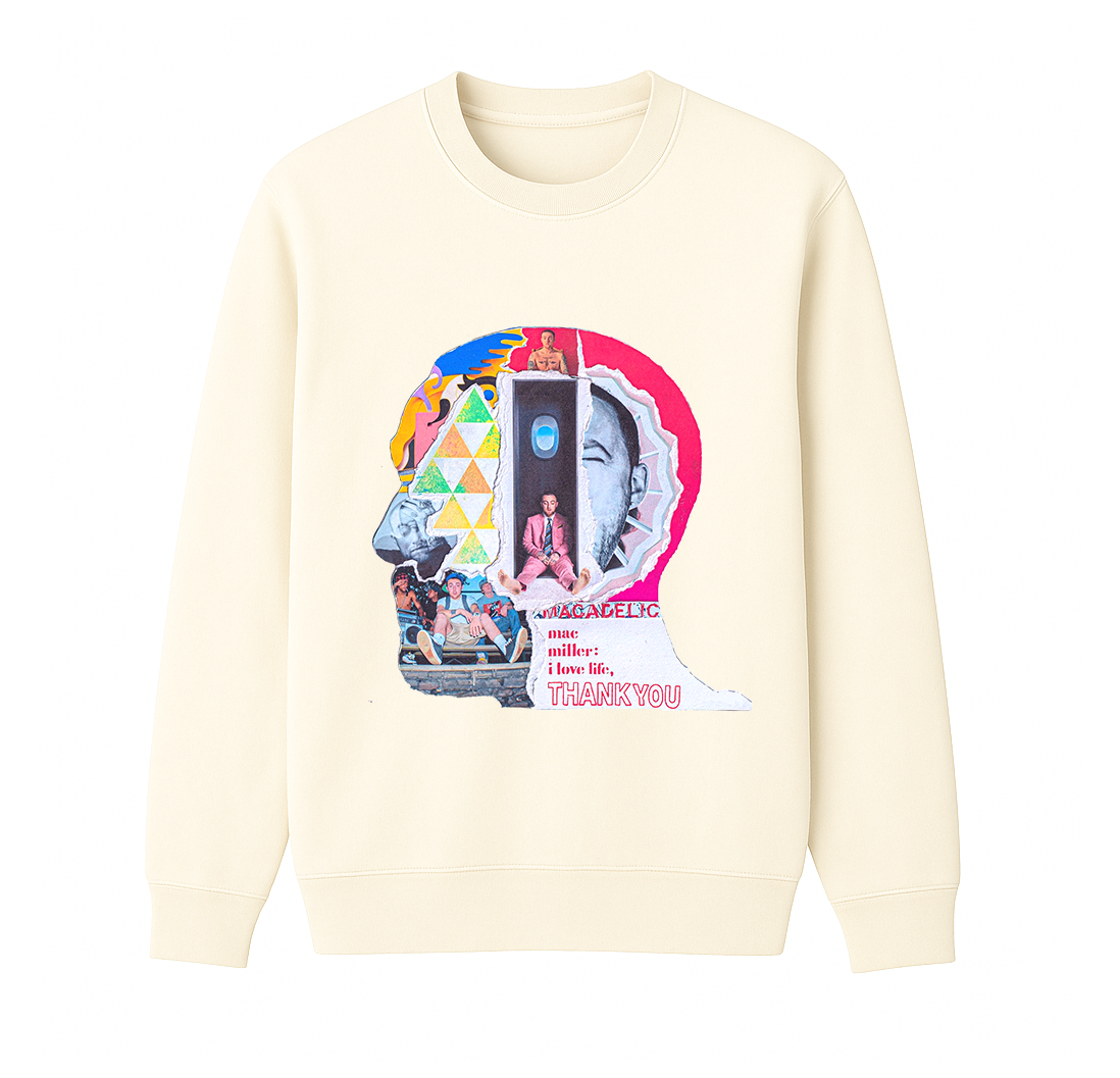 Mac Miller Unisex Cotton Creneck Sweatshirt