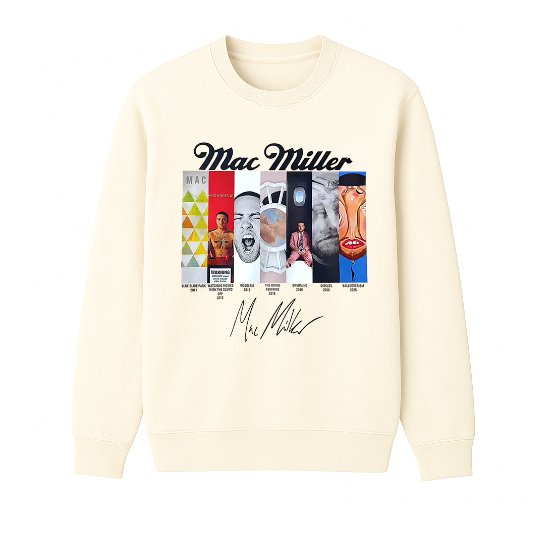 Mac Miller Fans Unisex Cotton Creneck Sweatshirt